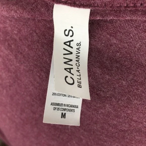 Bella Canvas “Blackout on Bourbon” Maroon Wine New Orleans LA Bourbon St Tee - Picture 4 of 4